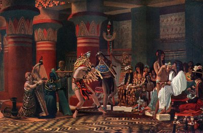 Zeitvertreib im alten Ägypten von Lawrence Alma Tadema